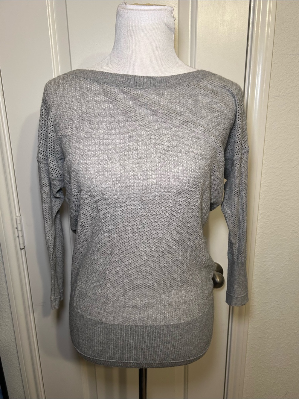 Juicy Couture Light Gray Knit Boatneck Sweater